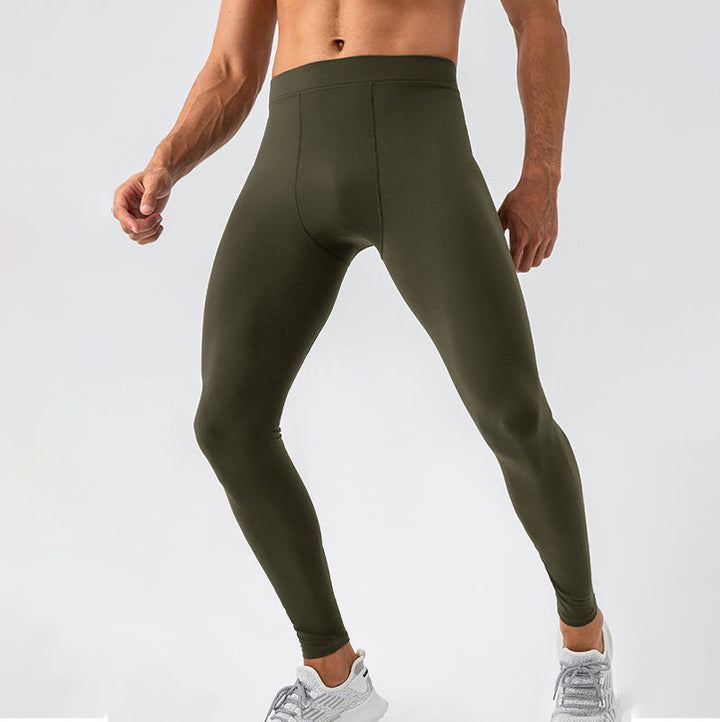 Buddha Stones Pantaloni sportivi da uomo elastici traspiranti a vita alta semplici