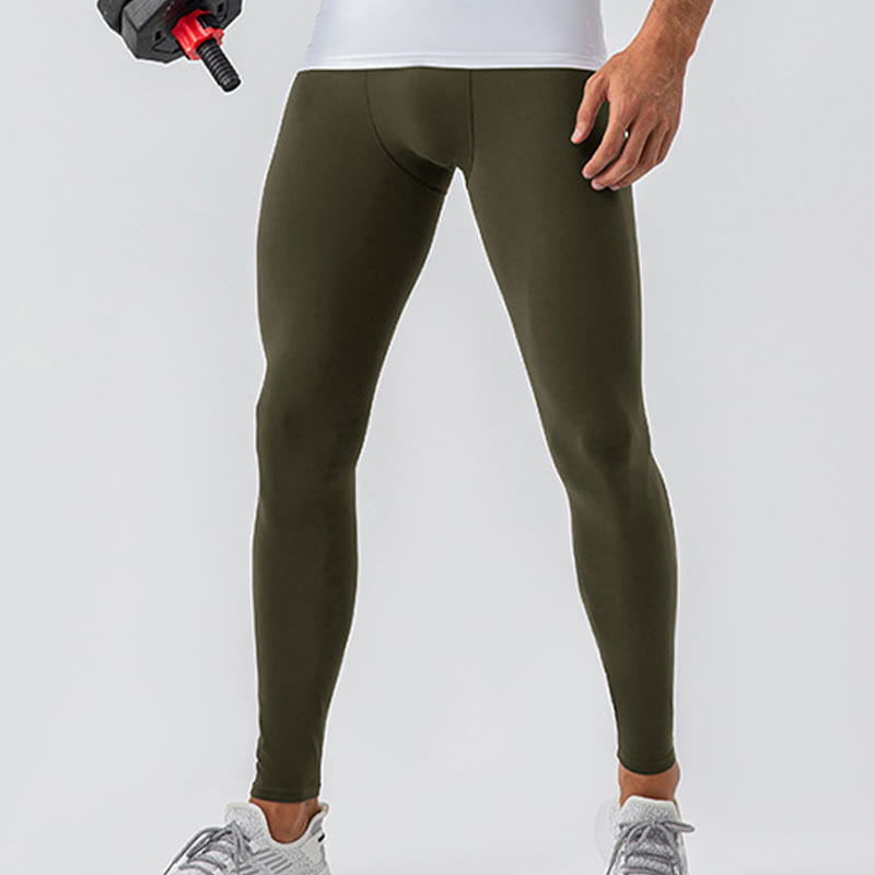 Buddha Stones Pantaloni sportivi da uomo elastici traspiranti a vita alta semplici