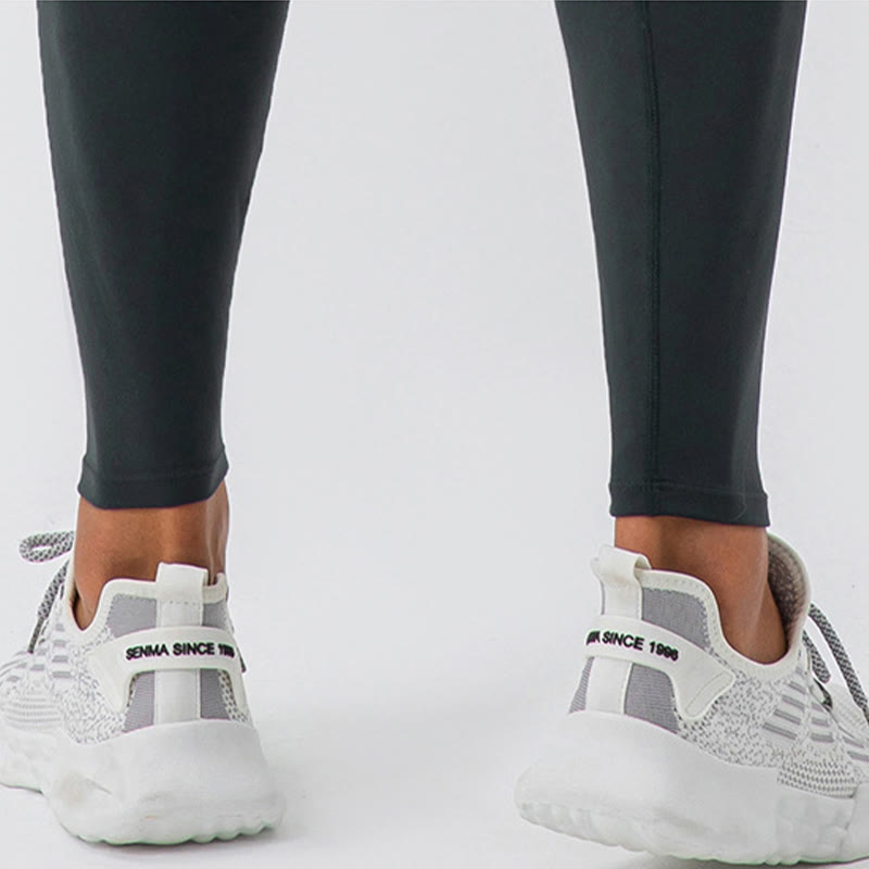 Buddha Stones Pantaloni sportivi da uomo elastici traspiranti a vita alta semplici