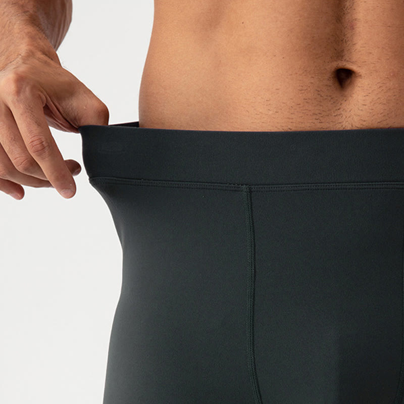 Buddha Stones Pantaloni sportivi da uomo elastici traspiranti a vita alta semplici