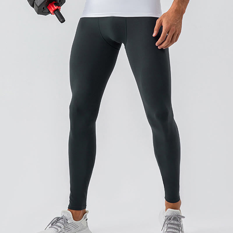 Buddha Stones Pantaloni sportivi da uomo elastici traspiranti a vita alta semplici