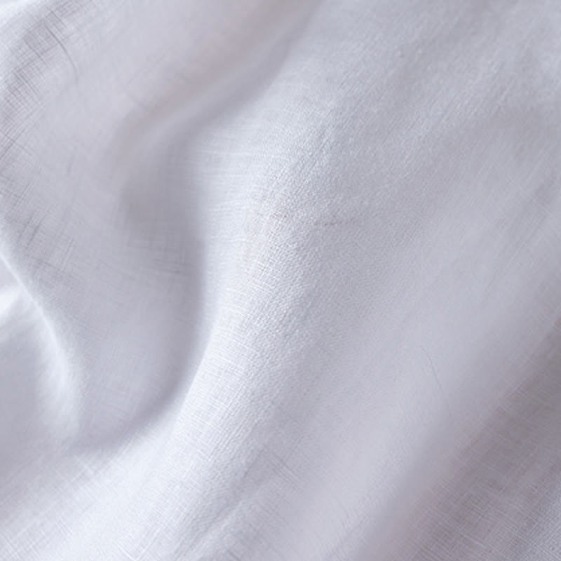 Buddha Stones Summer Daily Simple Wrinkle Design Pantaloncini da donna in cotone e lino con tasche - image 20