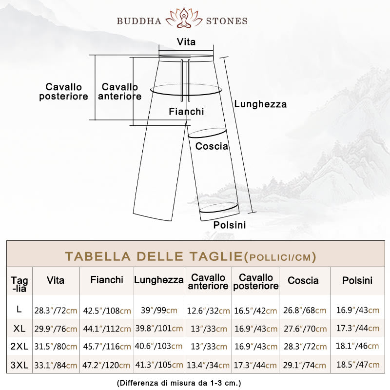 Buddha Stones 2 pezzi da uomo Tang Suit Koi Fish Pattern Frog-Button manica lunga camicia pantaloni set - image 6