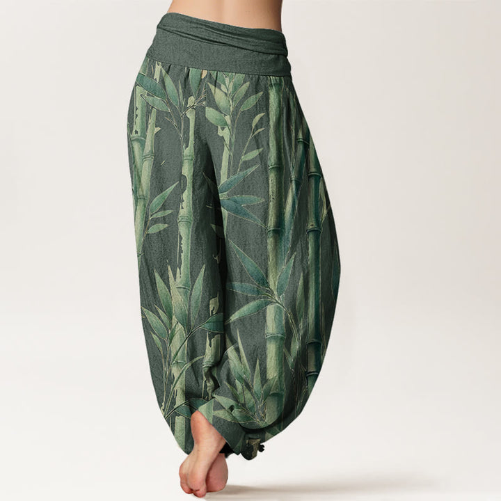 Pantaloni harem con elastico in vita da donna, modello casual con Buddha Stones - image 7