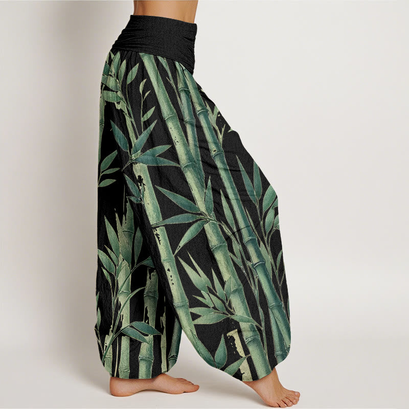 Pantaloni harem con elastico in vita da donna, modello casual con Buddha Stones - image 9