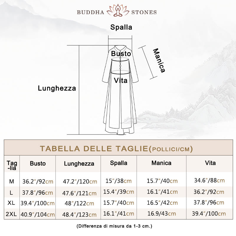 Buddha Stones Ricamo Chiffon Cheongsam Midi Vestito Pantaloni Gamba Larga Meditazione Zen Pratica Abbigliamento - image 3