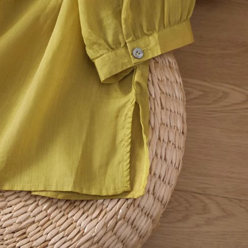 T-shirt casual da donna con scollo a giro, manica corta, in spandex, con ricamo simmetrico Buddha Stones