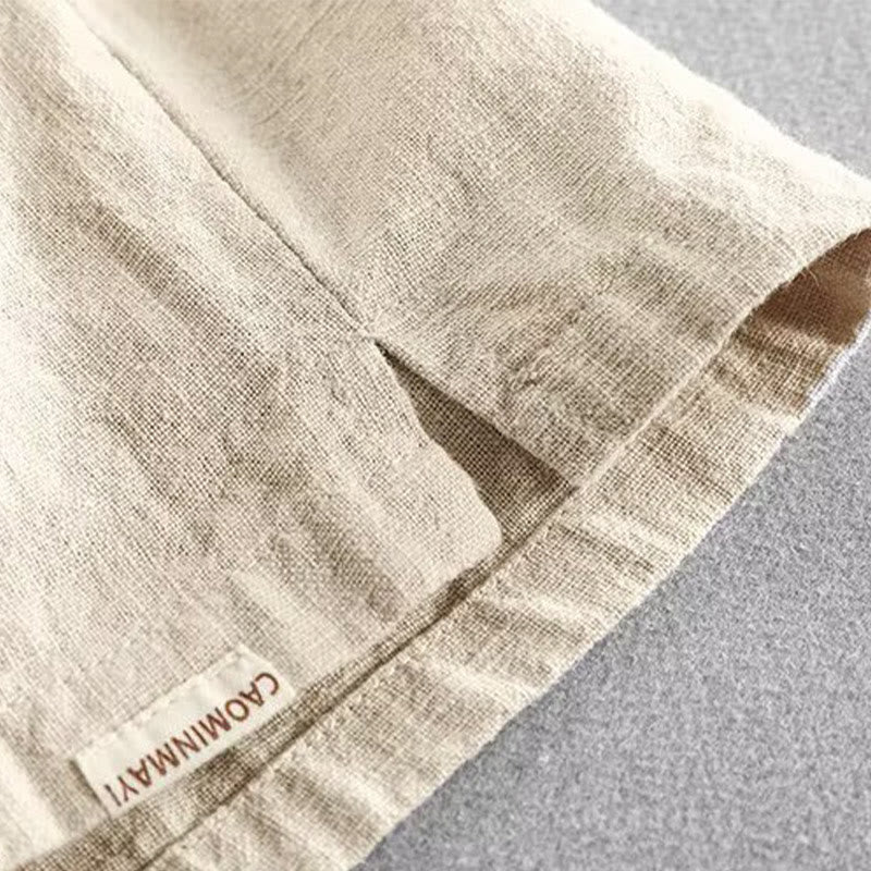 Pantaloncini da uomo in cotone con coulisse e elastico in vita con tasche Buddha Stones - image 20