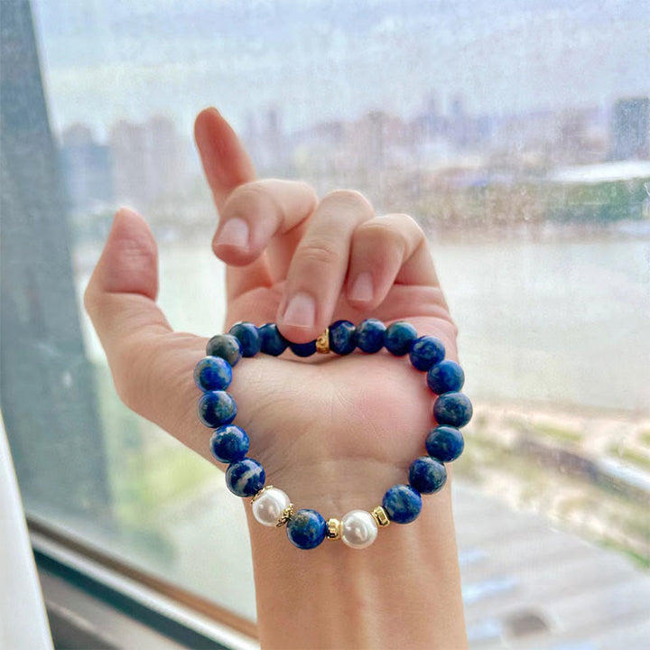 Bracciale Buddha Stones e perle di lazurite Serenity Balance