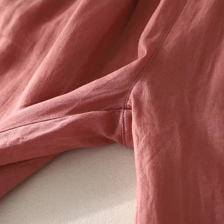 Pantaloni da donna Buddha Stones Commute con coulisse a contrasto di colore, lunghezza 7-8, con tasche - image 4