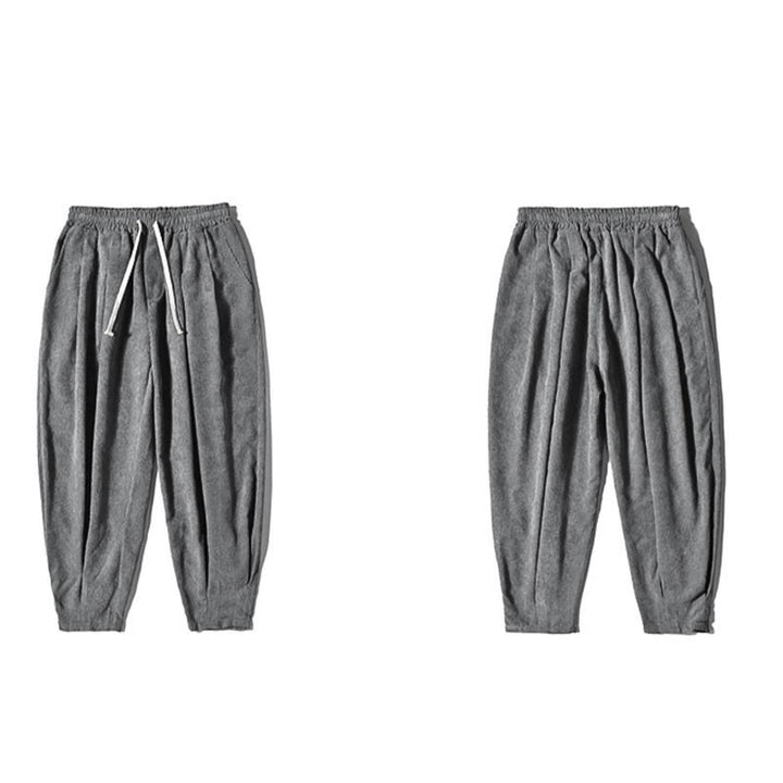 Pantaloni da uomo Buddha Stones Casual in cotone tinta unita con tasche - image 27