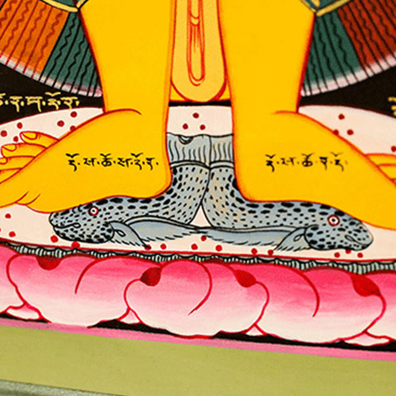 Buddha Stones, pittura tibetana Thangka, decorazione fatta a mano (stile casuale)