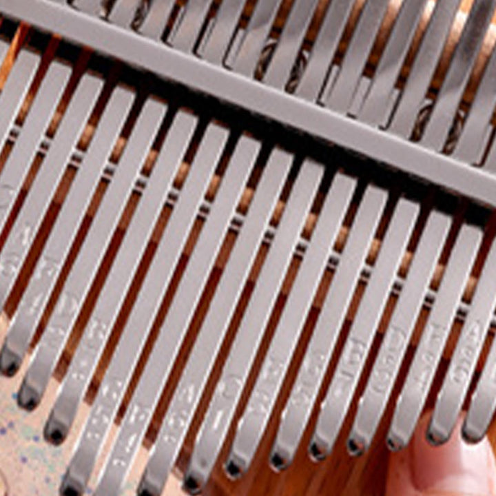 Buddha Stones Kalimba 17/21 tasti pianoforte a pollice in legno di faggio Planet Universe pianoforte portatile per dita