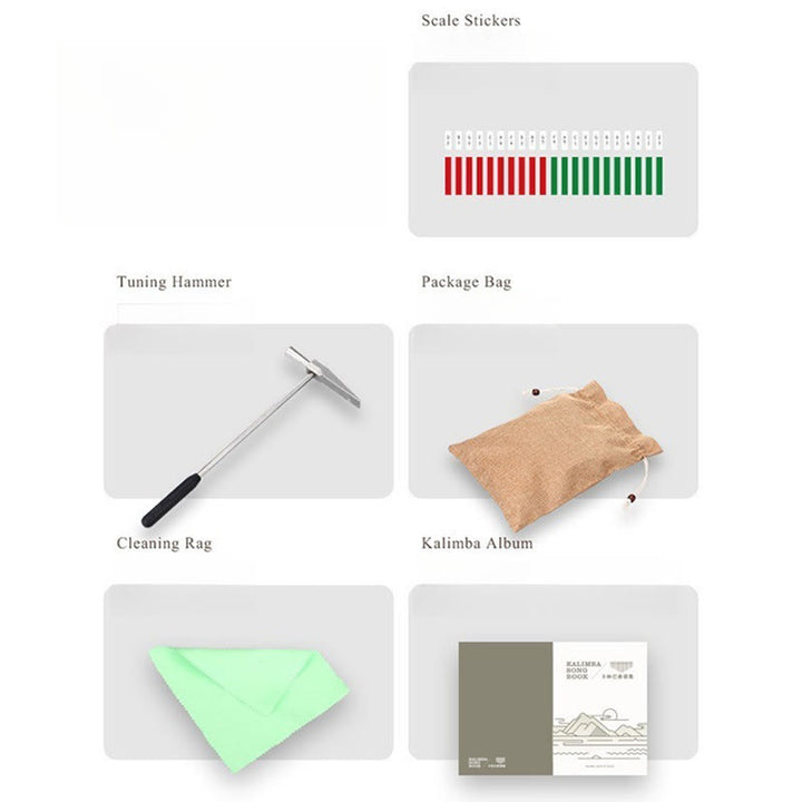 Buddha Stones Kalimba 21 tasti pianoforte a pollice in noce pianoforte portatile per dita