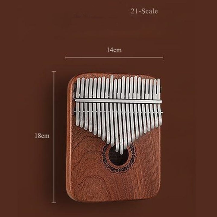 Buddha Stones Kalimba 21 tasti pianoforte a pollice in legno di sandalo giallo pianoforte portatile per dita