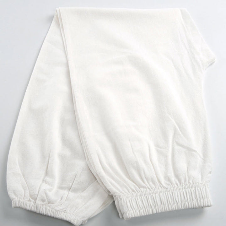 Pantaloni da pratica Tai Chi Qigong unisex con elastico in vita, tinta unita, estivi, con tasche , Buddha Stones - image 9