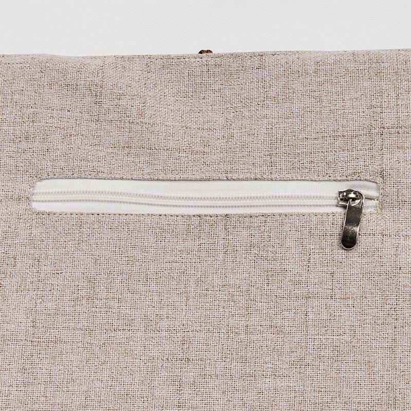 Borsa a tracolla in tela di poliestere con ricamo Buddha Stones Magnolia