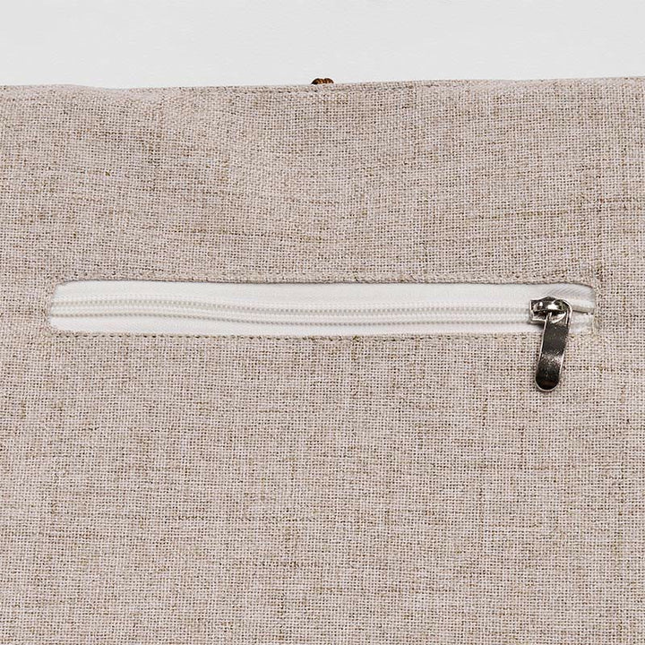 Borsa a tracolla in tela di poliestere con ricamo Buddha Stones Magnolia