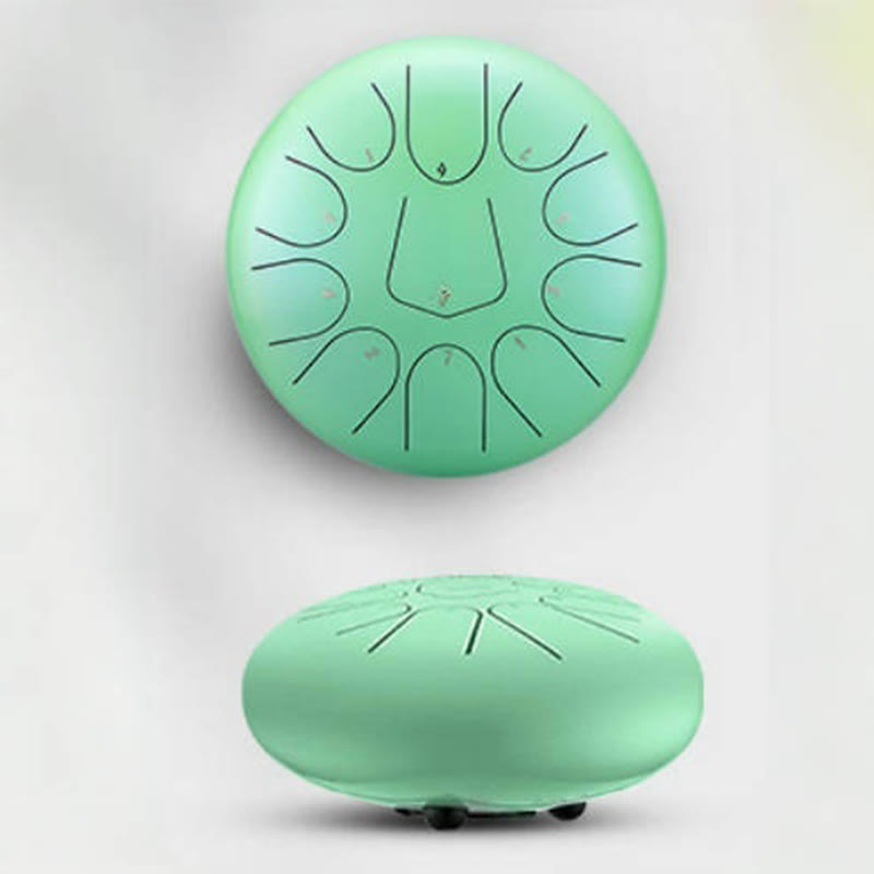 Kit di percussioni per meditazione con tamburo in acciaio Buddha Stones, 13 note, 12 pollici