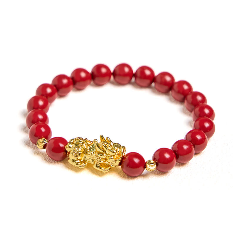 Bracciale Buddha Stones Cinnabar PiXiu Calm Blessing