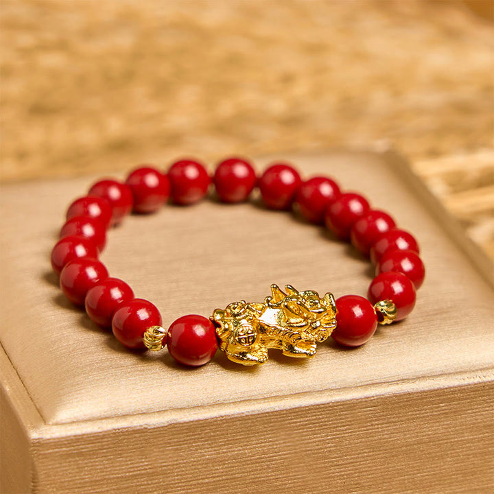 Bracciale Buddha Stones Cinnabar PiXiu Calm Blessing