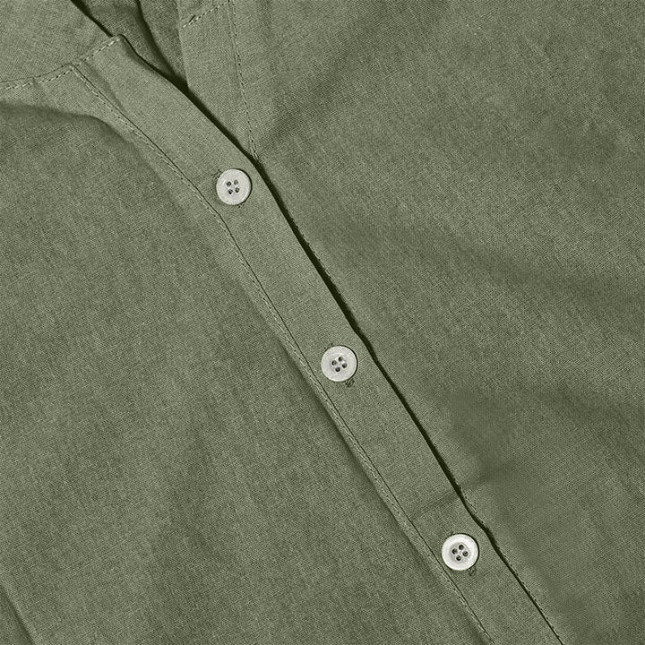Buddha Stones Camicia da donna a maniche corte con colletto a punta e bottoni casual e semplici - image 39