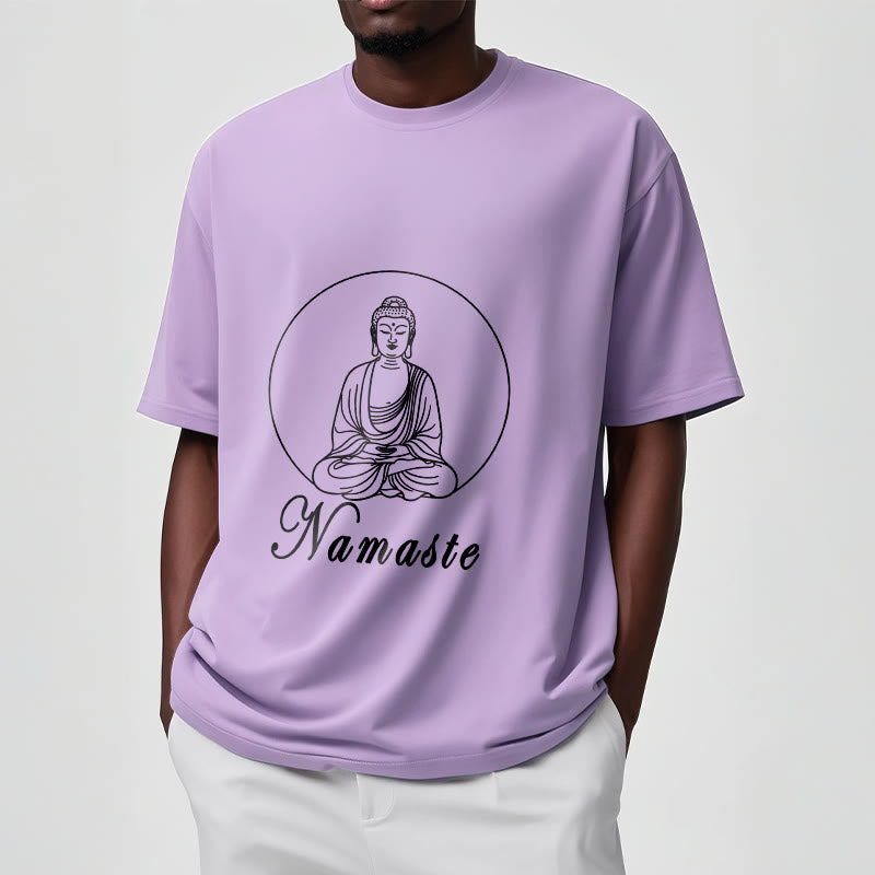 T-shirt Buddha Stones NAMASTE Buddha in meditazione - image 18