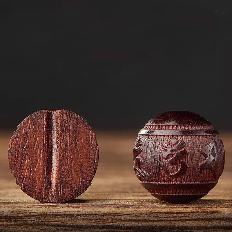 Braccialetto Buddha Stones con piccola foglia di sandalo rosso, cinque direzioni, divinità della ricchezza e della calma - image 19