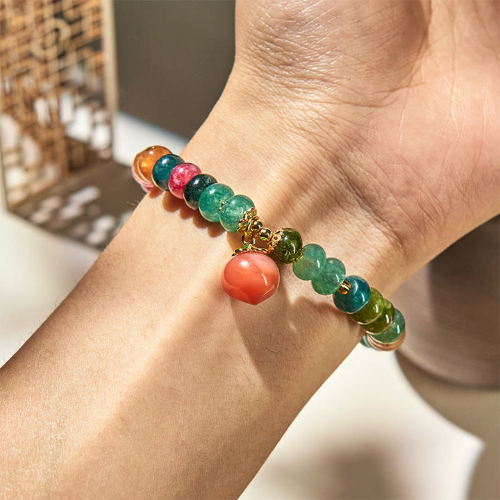 Bracciale Buddha Stones Tormalina Agata Yanyuan Pesca Positiva