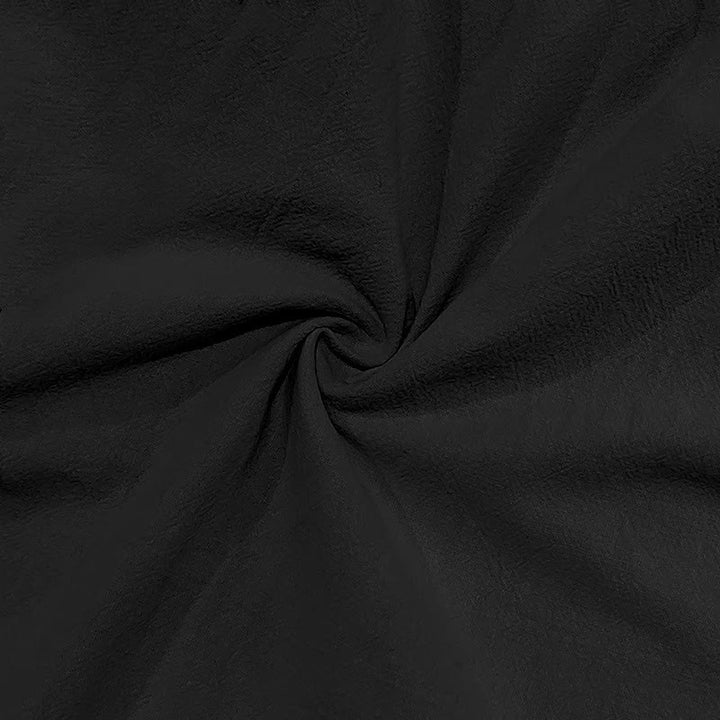 Pantaloni cargo da uomo in lino tinta unita con coulisse e tasche Buddha Stones - image 7