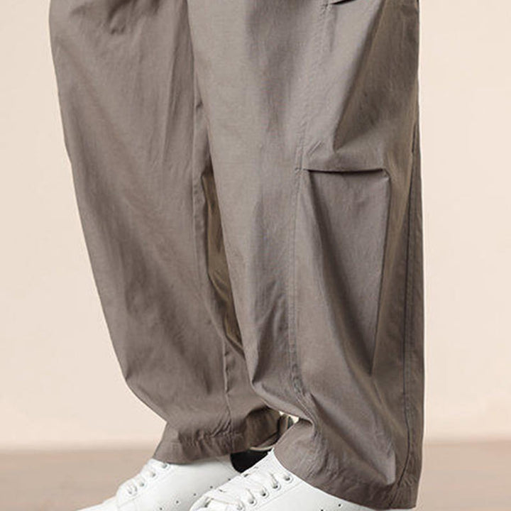 Pantaloni Buddha Stones, casual, vintage, tinta unita, con coulisse e tasche - image 38