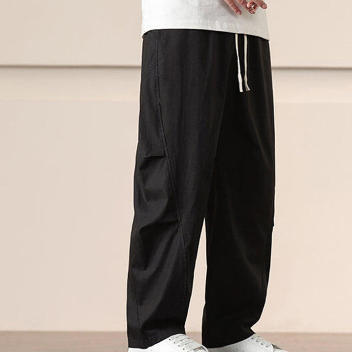 Pantaloni Buddha Stones, casual, vintage, tinta unita, con coulisse e tasche - image 12