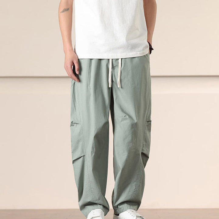 Pantaloni Buddha Stones, casual, vintage, tinta unita, con coulisse e tasche - image 22