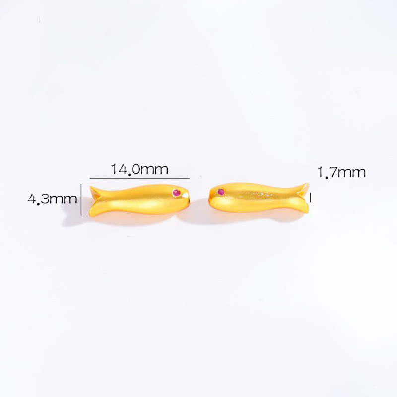 Braccialetto portafortuna in corda con pesce koi in rame e Buddha Stones - image 8