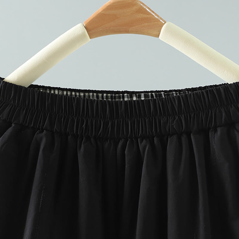 Pantaloni harem invernali da donna in cotone alla caviglia con tasche, Buddha Stones - image 2