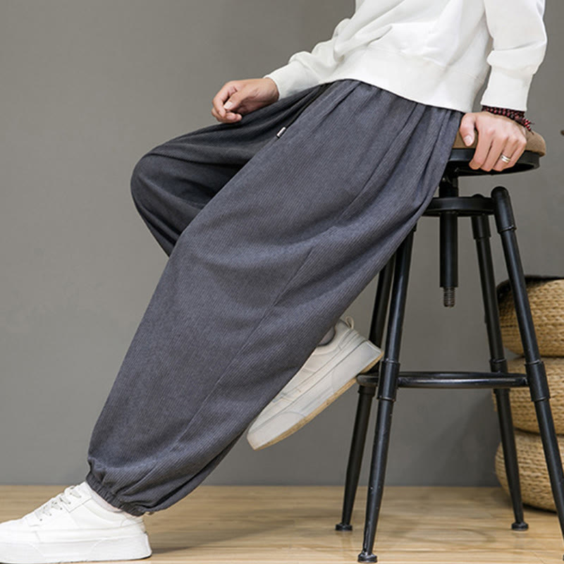 Pantaloni da uomo Buddha Stones Commute Plain, con fodera in pile termico e tasche, alla caviglia - image 7