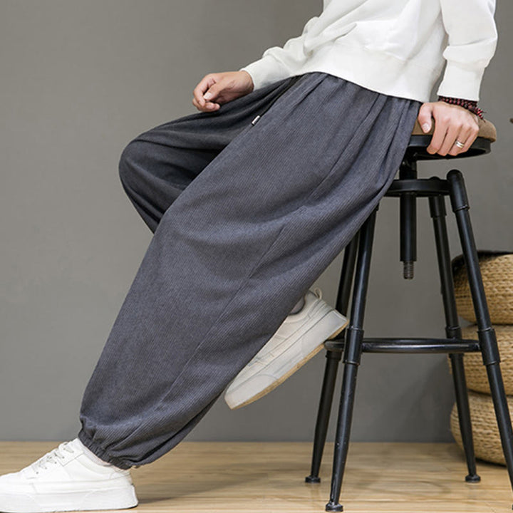 Pantaloni da uomo Buddha Stones Commute Plain, con fodera in pile termico e tasche, alla caviglia - image 7