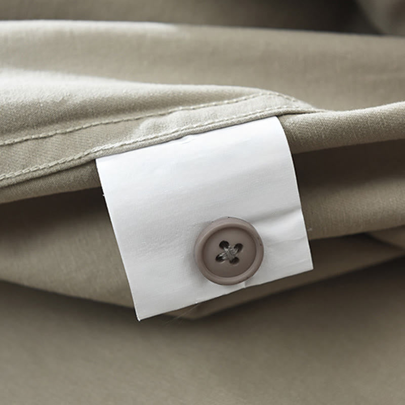 Camicia da uomo a maniche lunghe in puro cotone con tasche e bottoni semplici, motivo Buddha Stones Daily - image 9