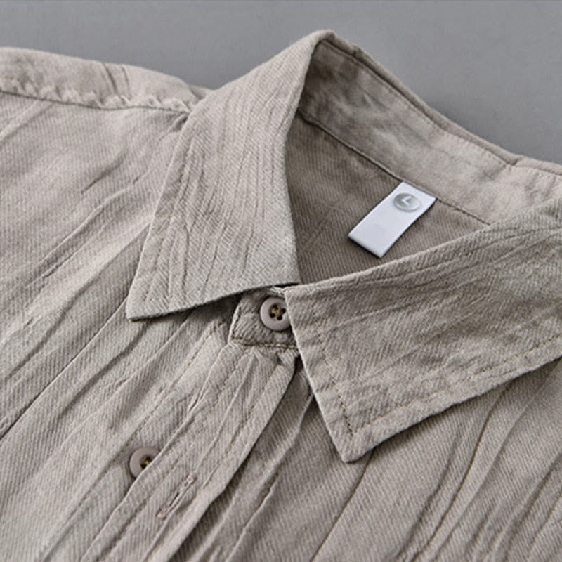 Camicie da uomo in lino ramia con Buddha Stones - image 14