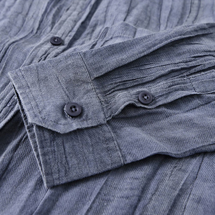 Camicie da uomo in lino ramia con Buddha Stones - image 3