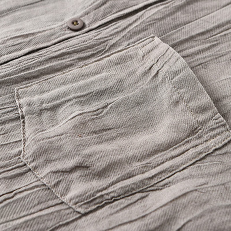 Camicie da uomo in lino ramia con Buddha Stones - image 16