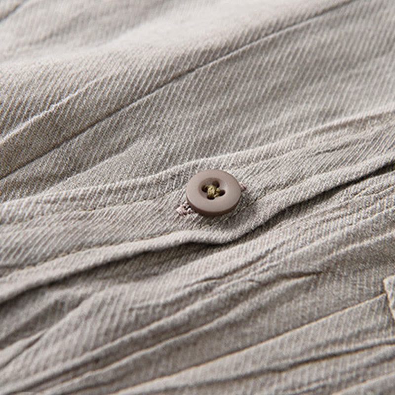 Camicie da uomo in lino ramia con Buddha Stones - image 15