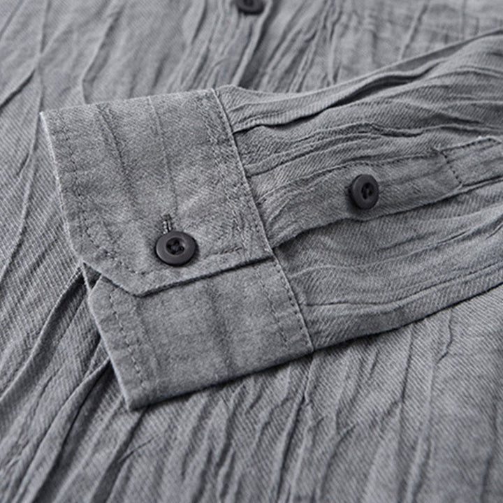Camicie da uomo in lino ramia con Buddha Stones - image 7