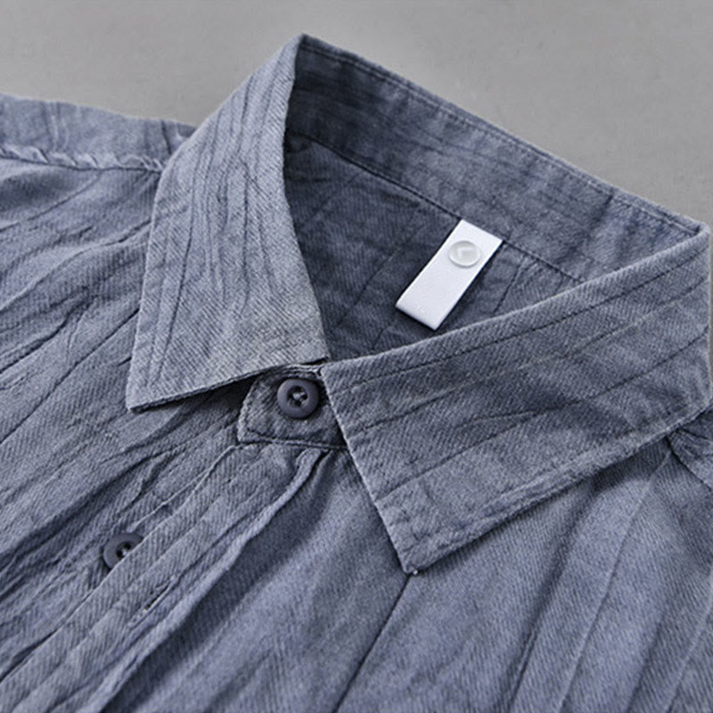 Camicie da uomo in lino ramia con Buddha Stones - image 1