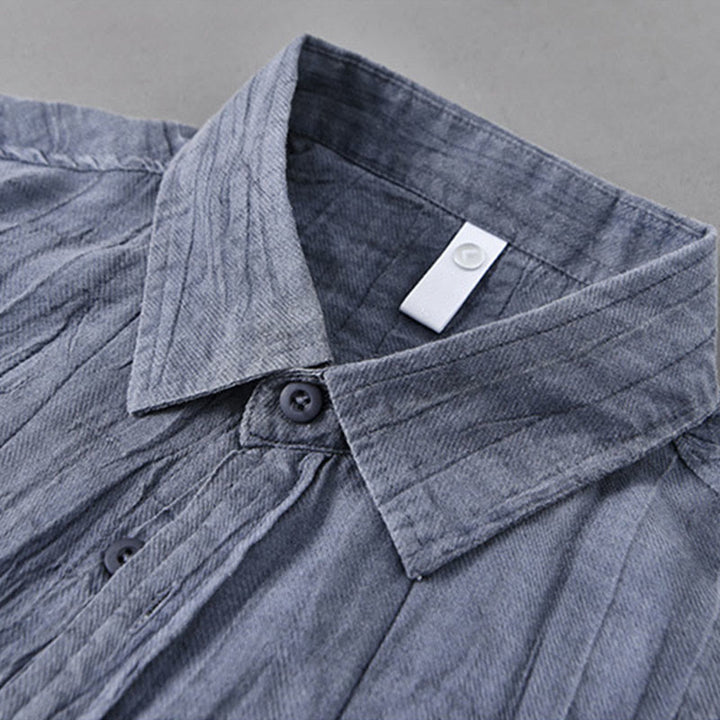 Camicie da uomo in lino ramia con Buddha Stones - image 1
