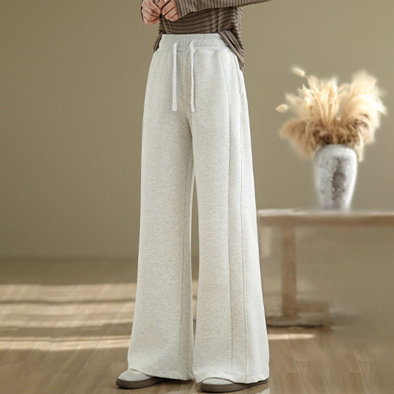 Buddha Stones Pantaloni larghi da donna in cotone casual con tasche - image 2