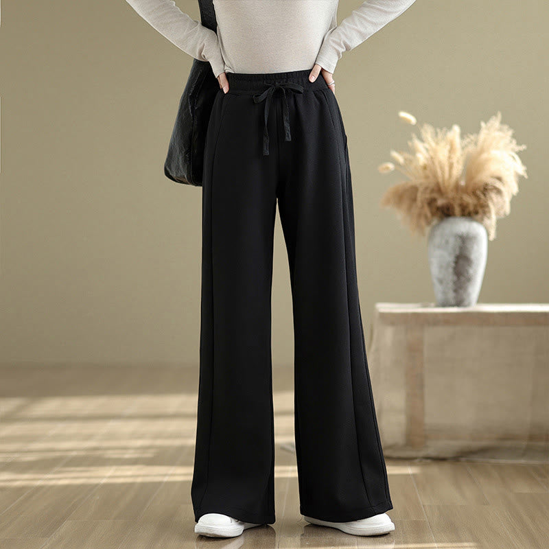 Buddha Stones Pantaloni larghi da donna in cotone casual con tasche - Nero - US8-10, UK/AU12-14, EU40-42 (2XL) - image 10