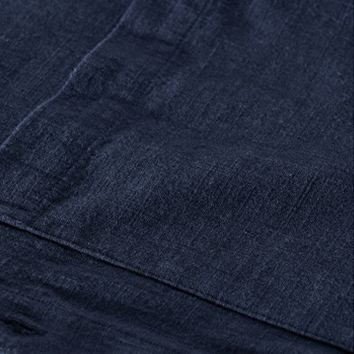 Camicie da uomo in cotone ramiè con maniche lunghe e bottoni, con tasche, motivo Buddha Stones - image 21