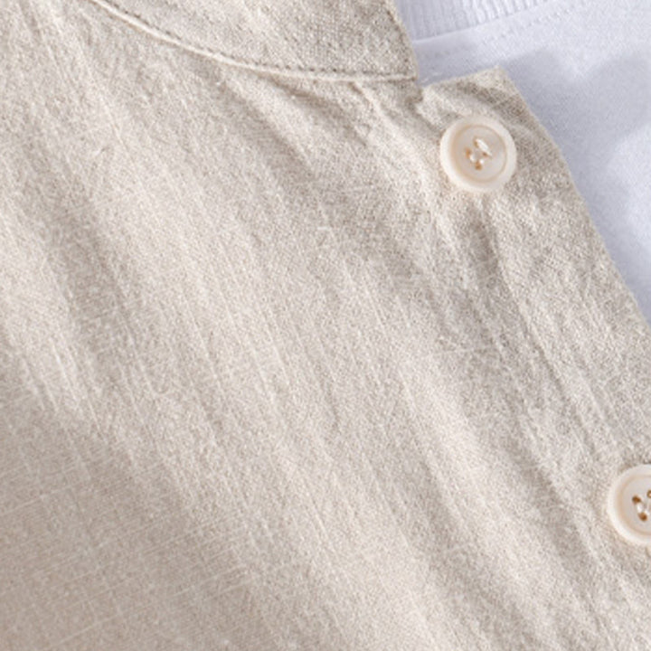 Camicie da uomo in cotone ramiè con maniche lunghe e bottoni, con tasche, motivo Buddha Stones - image 11