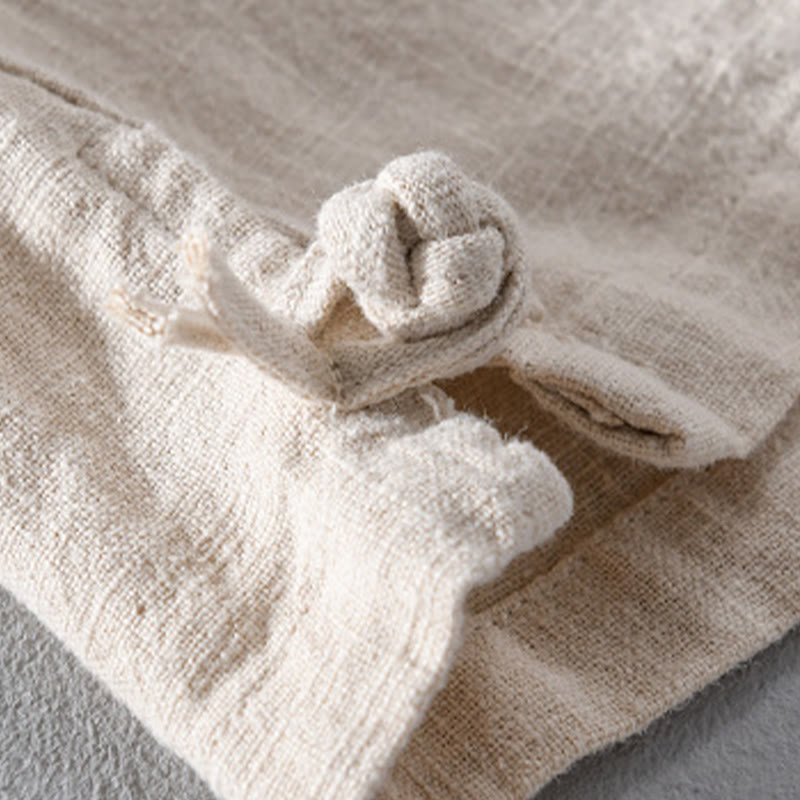 Camicie da uomo in cotone ramiè con maniche lunghe e bottoni, con tasche, motivo Buddha Stones - image 15